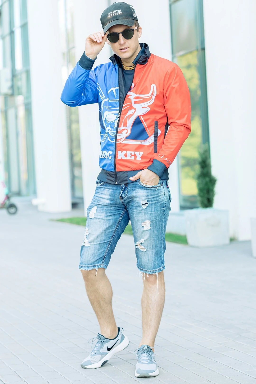 Ветровка Спортинг с двойным воротником унисекс, с полной запечаткой "Hockey"#2