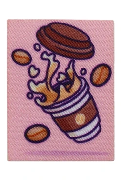 Купить наклейку-стикер Прямоугольник 3х4 см с печатью "Coffee"