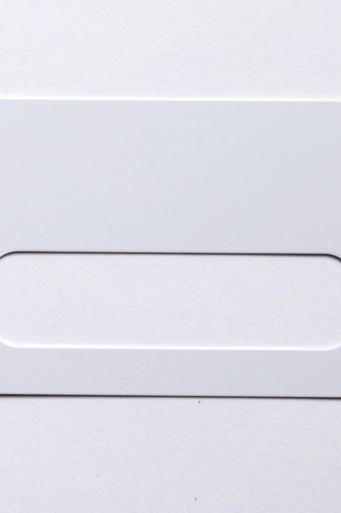 Бейдж с окном матовый односторонний 73х47 мм 0,55 мм, белый#4