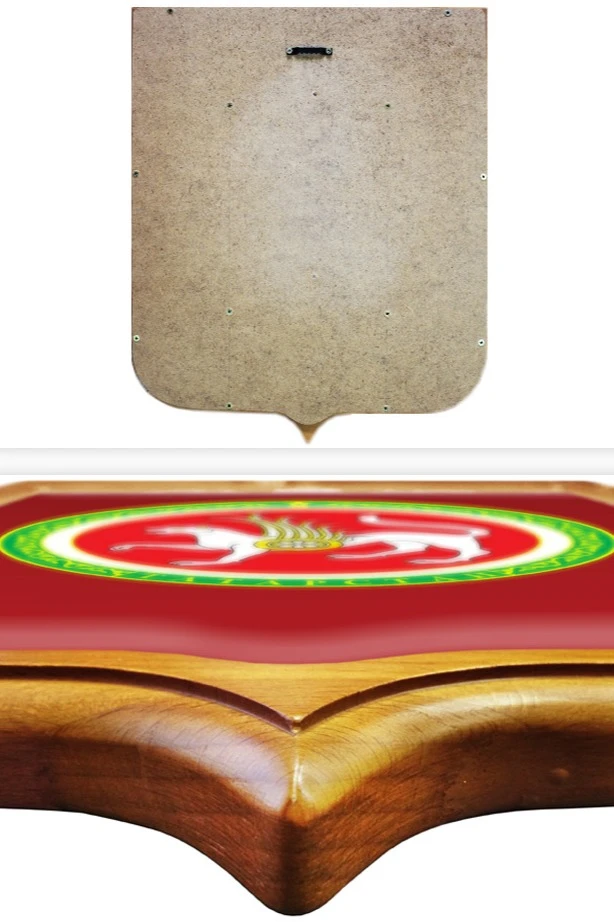 Купить Герб Татарстана 53х61 см печатный светлая рамка