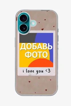 Купить чехол для iPhone 16 с принтом "Hearts"