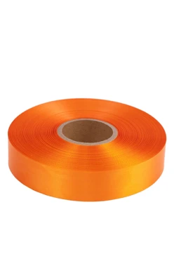 Купить ленту сaтин шириной 25 мм, однотонную оранжевую