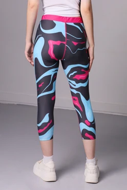 Легинсы для фитнеса Твист женские с полной запечаткой#2 Легинсы для фитнеса Твист женские с полной запечаткой#2