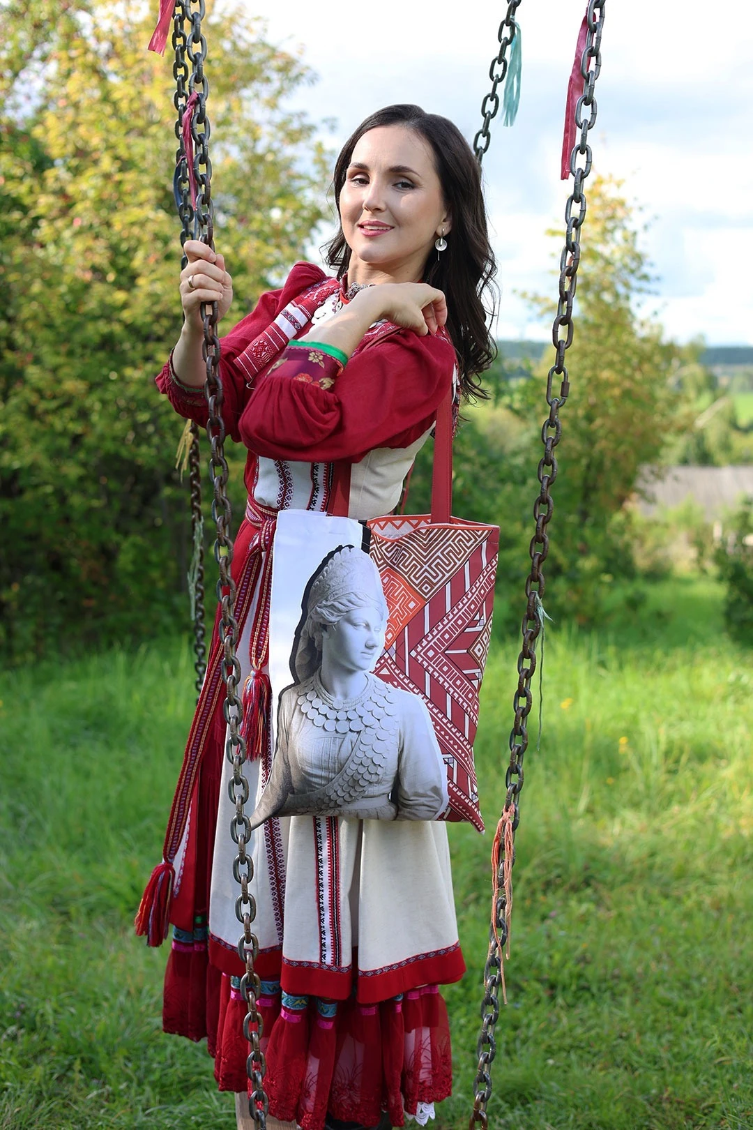 Купить сумку Лайт из габардина 35х45 см, с принтом "Monument"