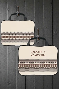 Купить сумку Ворд с ручками 25х35 см, с принтом "Made in Udmurtia"