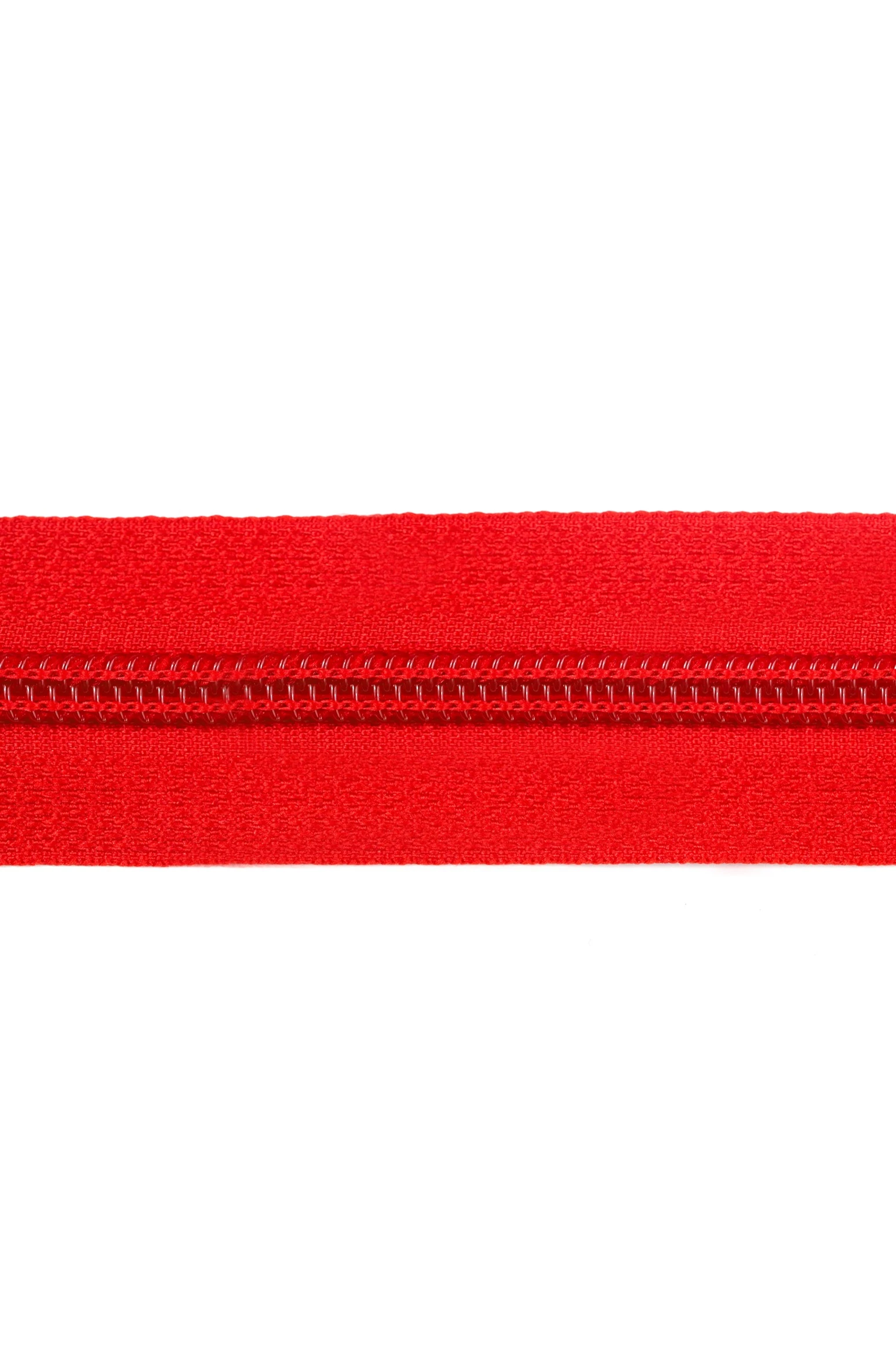 Молния спиральная реверсивная разъемная 80 см, тип 5, красная#3