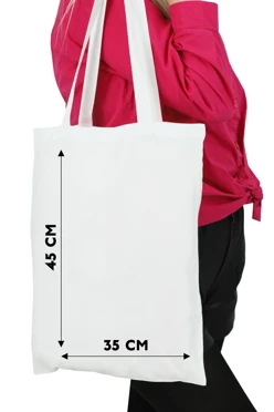 Сумка Румми из канваса 35х45 см, однотонная#1