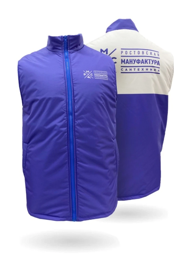 Жилет Детройт на синтепоне унисекс, с полной запечаткой#5