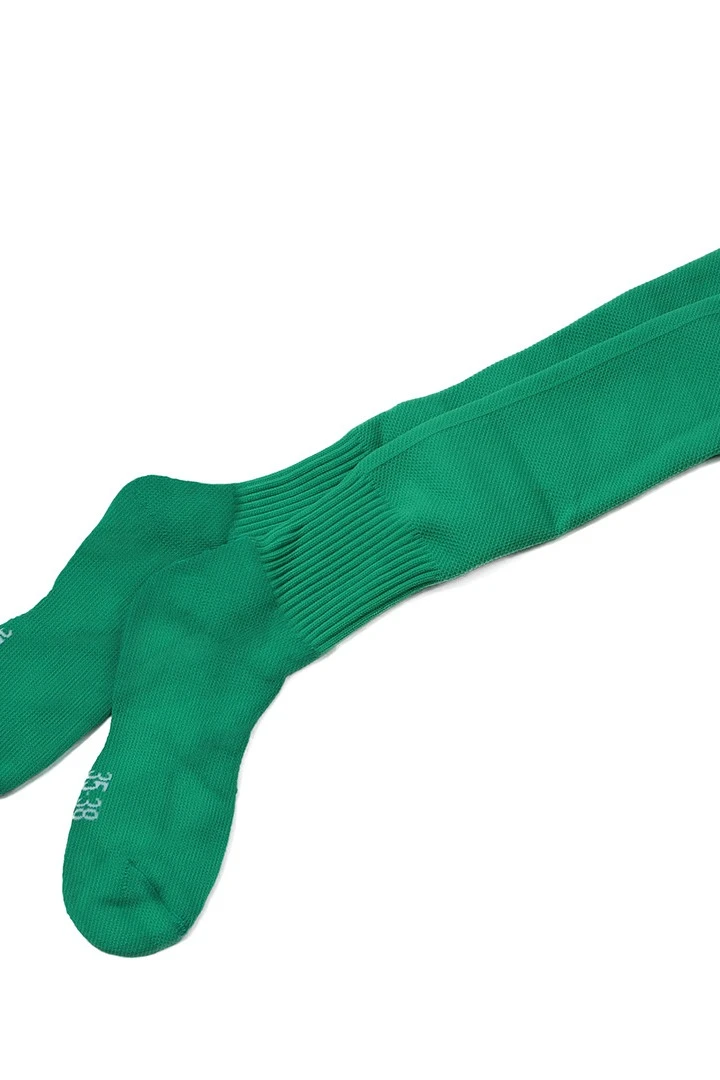 Гетры футбольные взрослые, однотонные зелёные#8