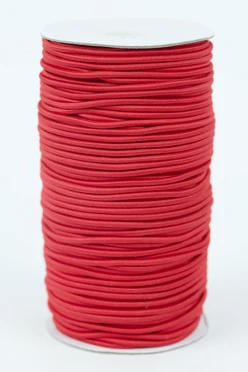 Купить резинку шляпную 100% пэ, 3 мм, красную 148