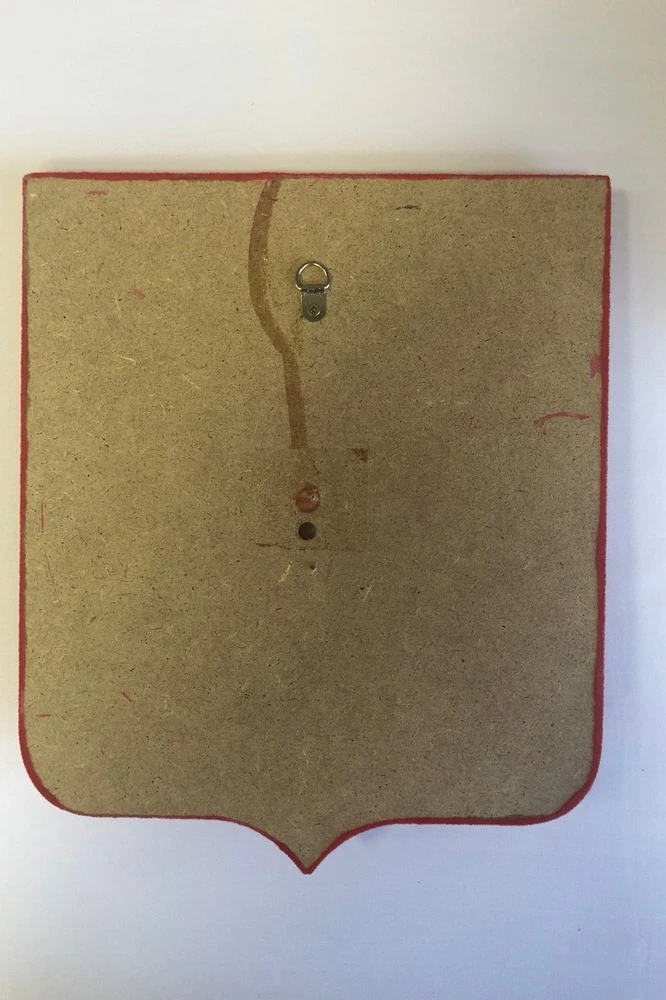 Герб РФ 22х26 см, барельеф, щит флокированный, металлонапыление#9