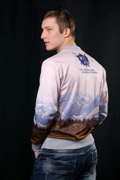 Купить свитшот унисекс "Wye MTB" с полной запечаткой