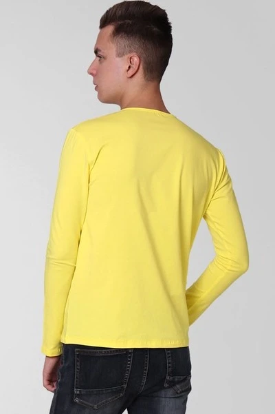 Купить лимонный лонгслив Атлетик Плюс унисекс