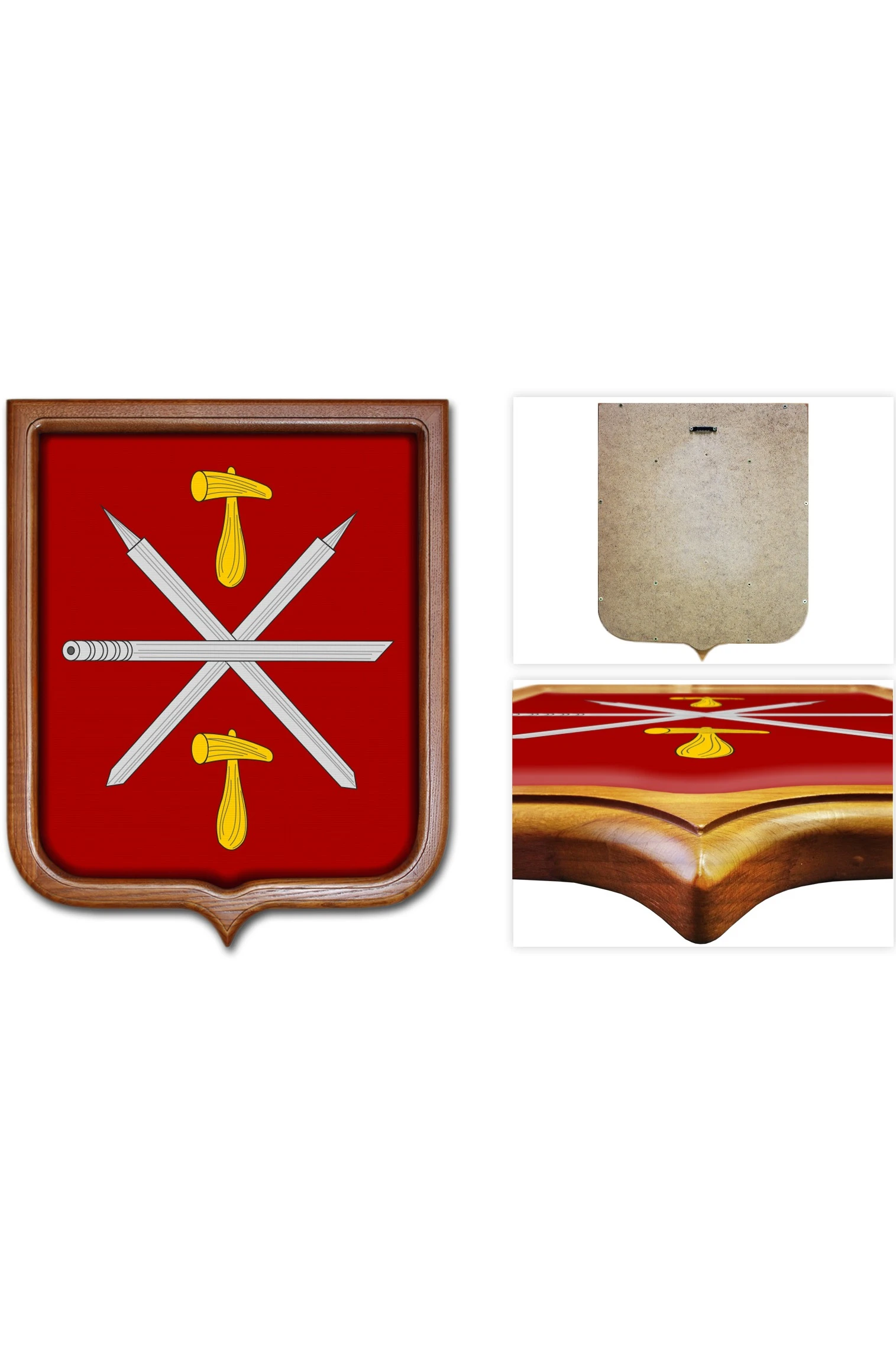 Купить Герб Тулы 53х61 см печатный светлая рамка