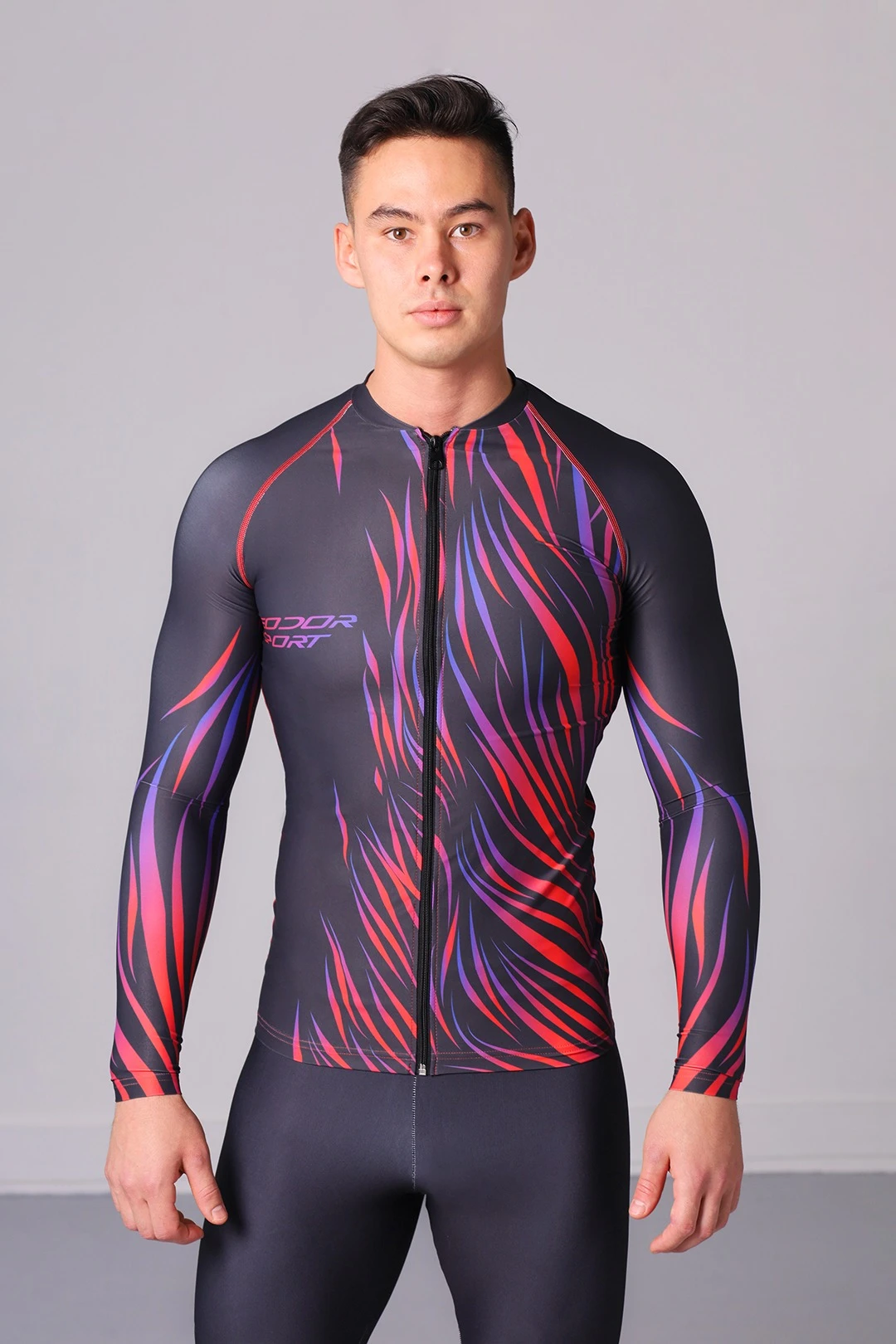 Лонгслив Теодор велосипедный взрослый с полной запечаткой "Teodor Sport"#3 Лонгслив Теодор велосипедный взрослый с полной запечаткой "Teodor Sport"#3