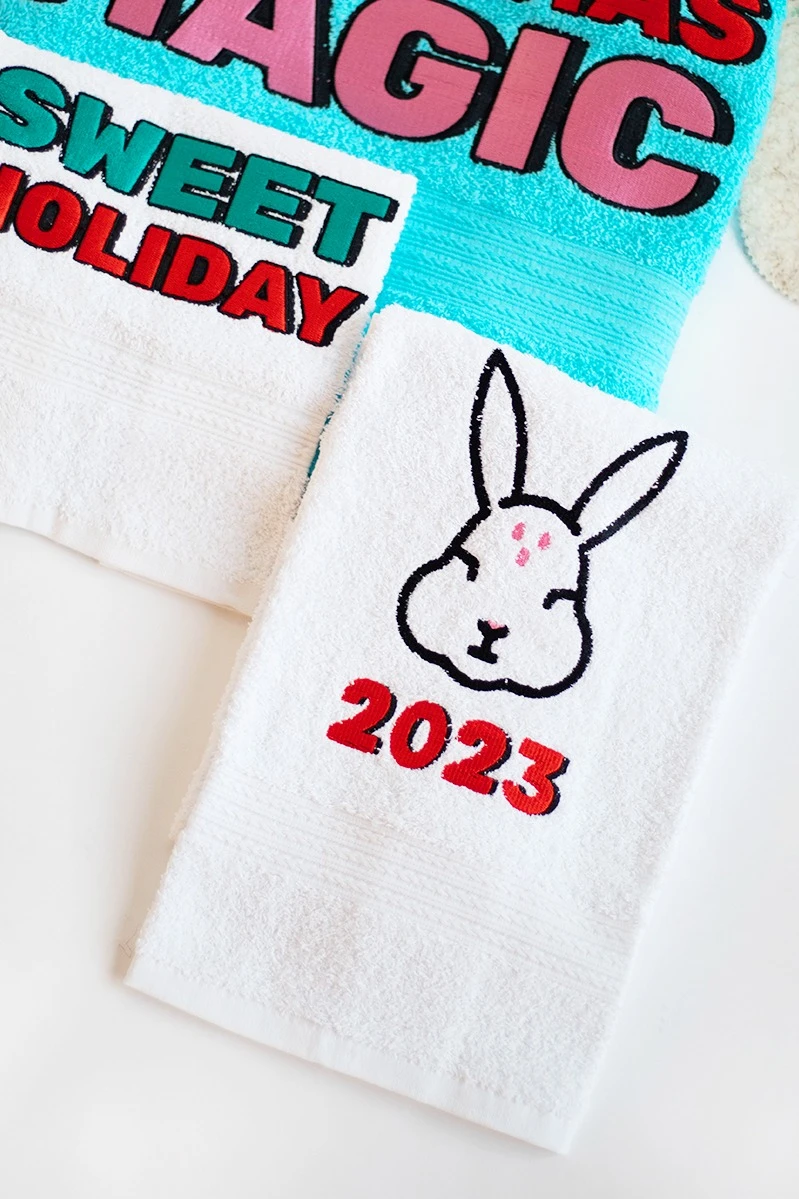 Купить полотенце махровое 40х70 см с бордюром, однотонное "Sweet holiday"