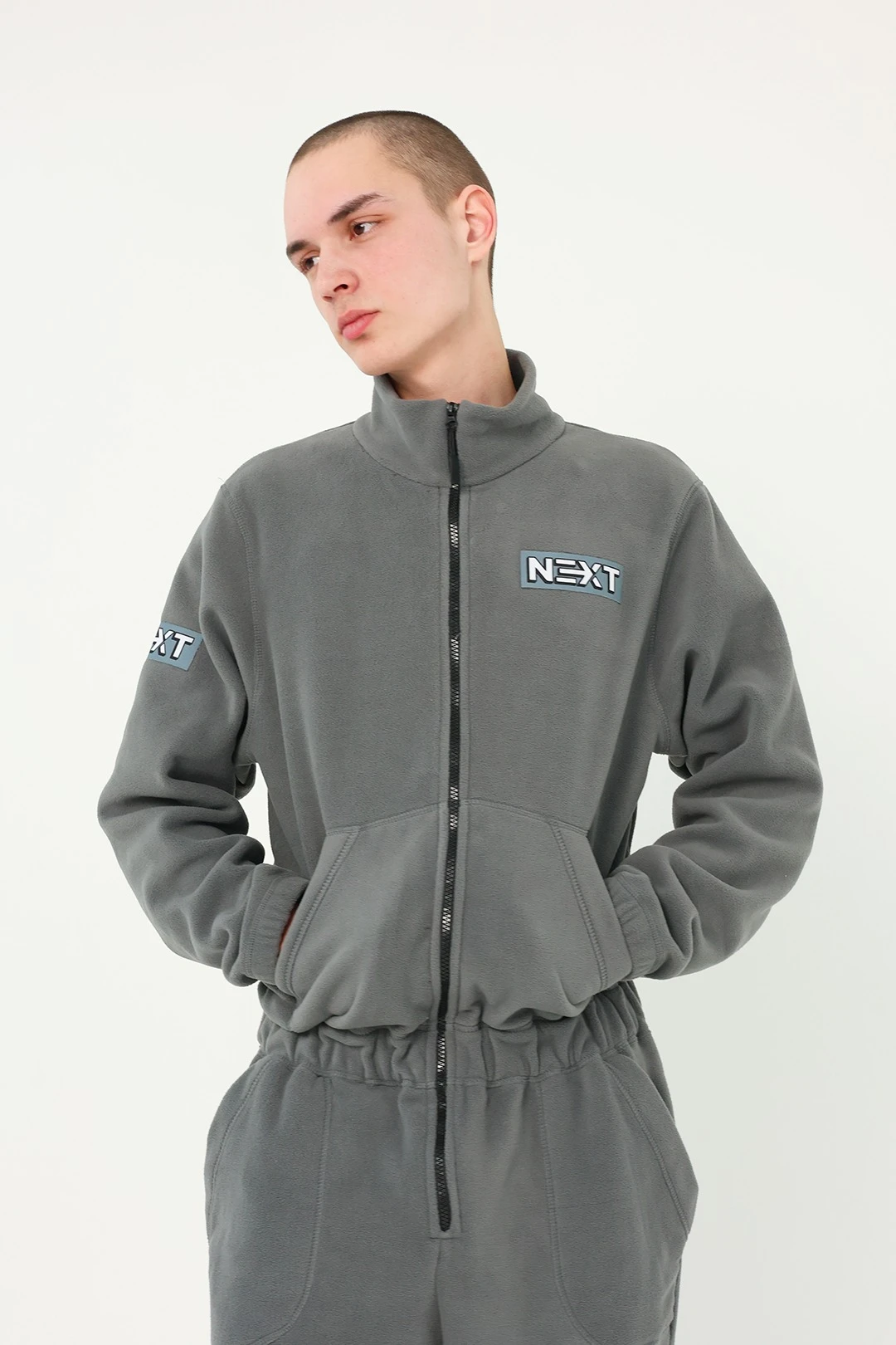 Комбинезон Тайлер флисовый унисекс, однотонный#4