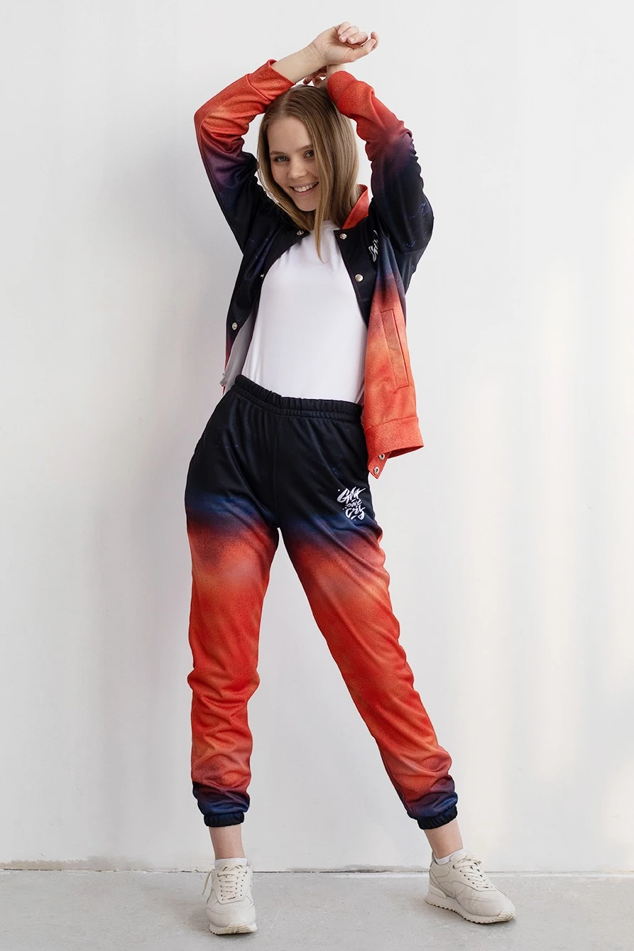 Спортивный костюм Кэнди женский с полной запечаткой "Girls don't cry"#3