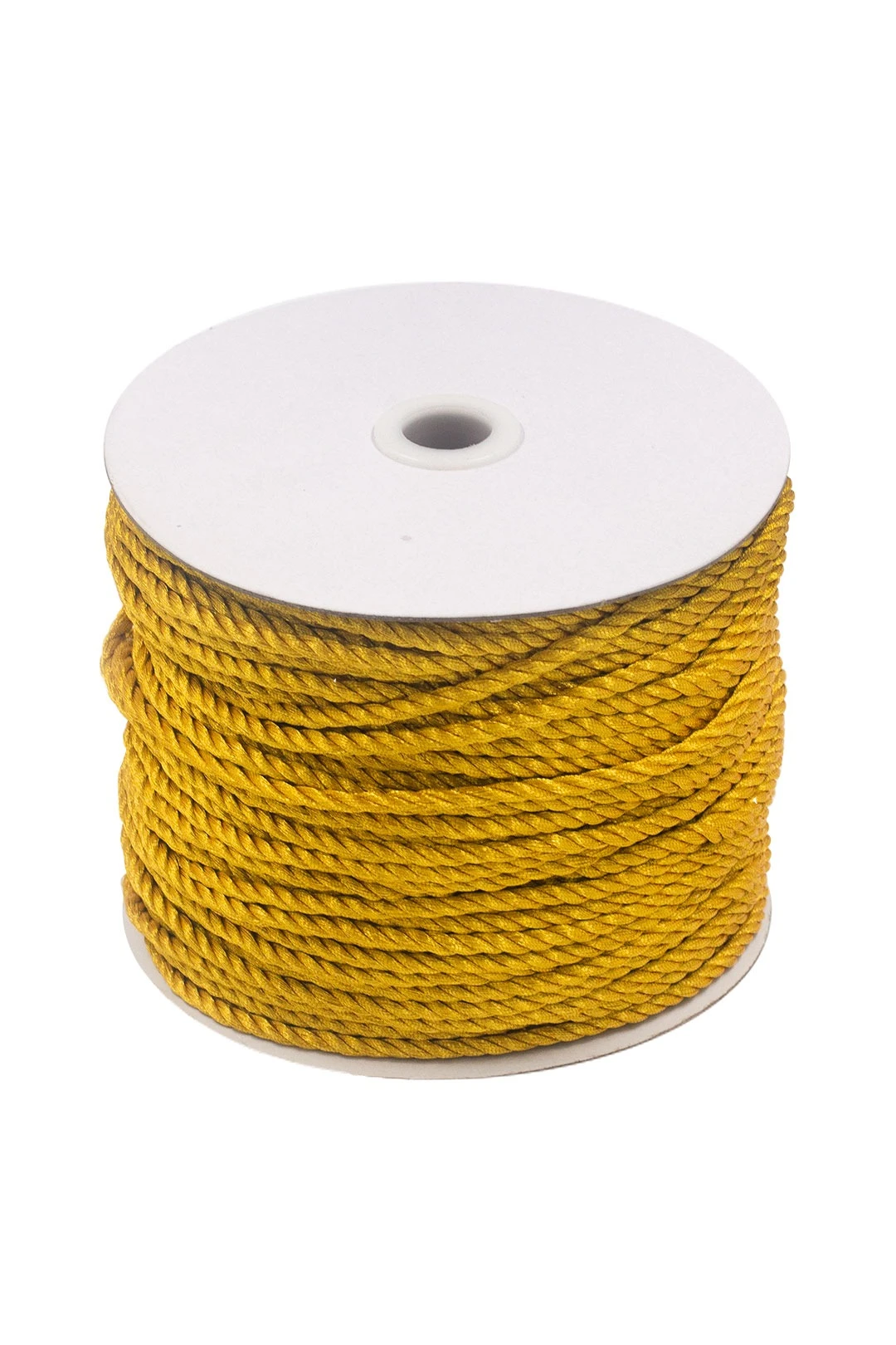 Шнур витой 100 % ПЭ, 5 мм золото#1 Шнур витой 100 % ПЭ, 5 мм золото#1