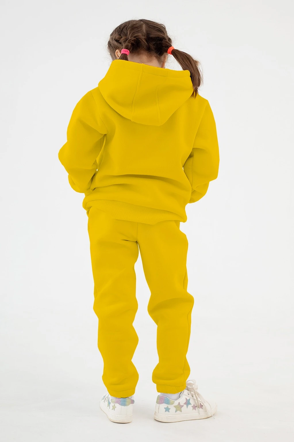 Купить худи Майк из футера детскую, однотонную желтую