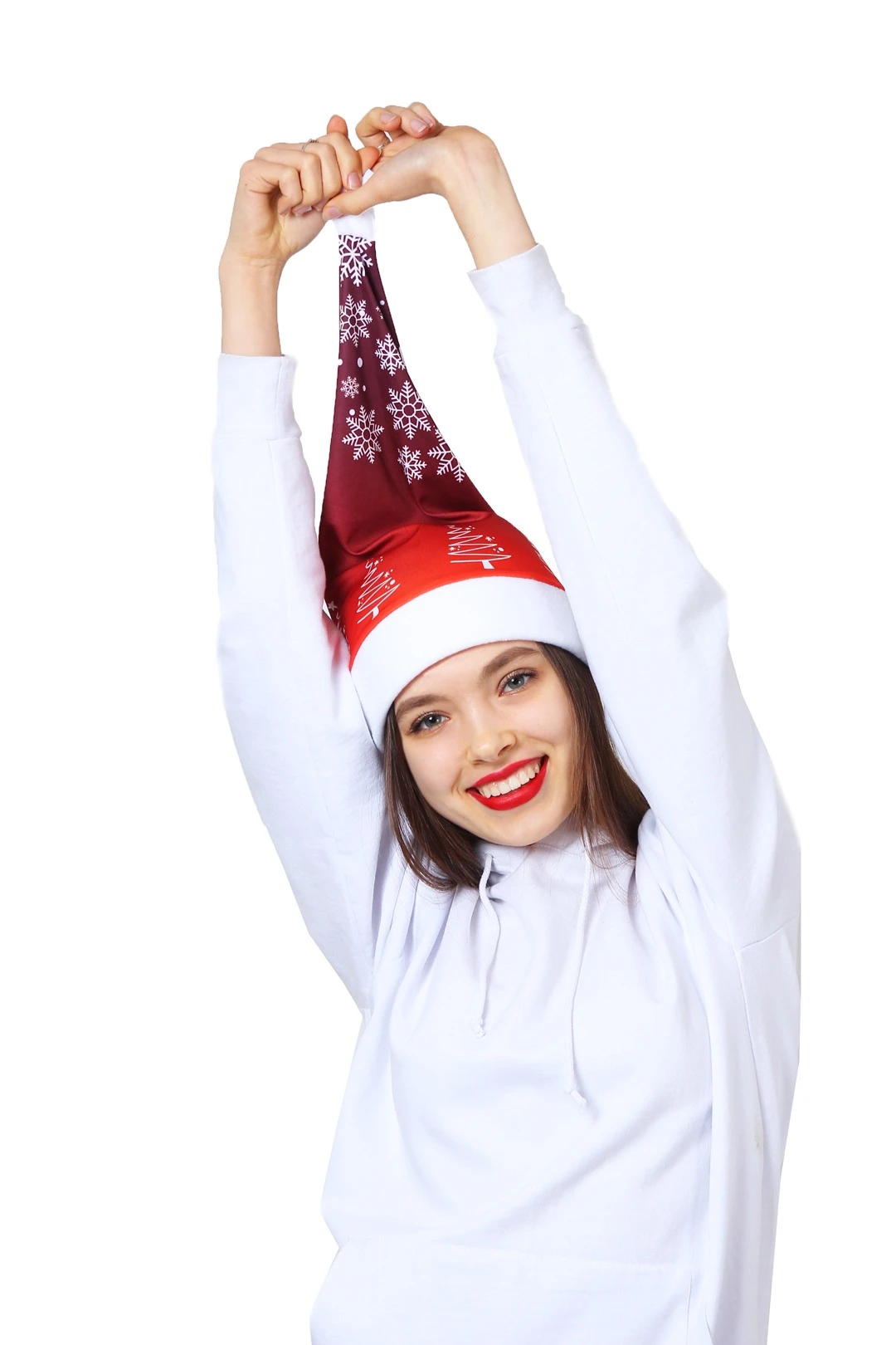 Купить колпак Новогодний с принтом "Snowflakes"