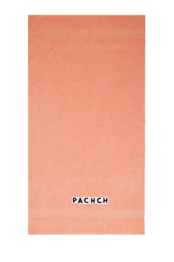 Купить полотенце махровое 70х140 см с вышивкой (Ituma), персиковое