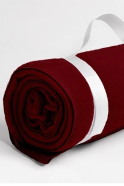 Купить бордовый плед Вдохновение флисовый 120х155 см