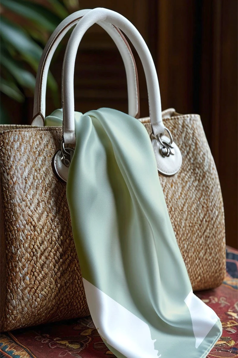 Купить платок Шанель 70х70 см, с полной запечаткой "Beige square"