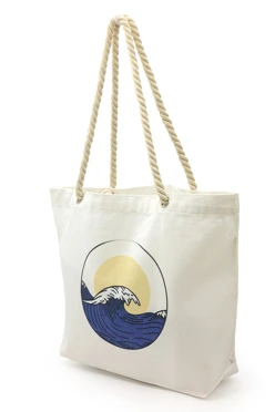 Сумка Бора из канваса 45х35х12 см, с печатью#1