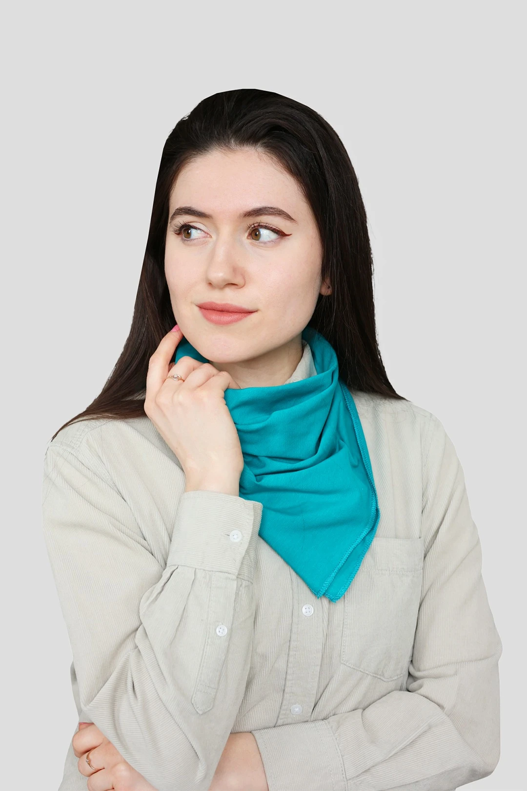 Бандана однотонная, хлопок 60х60 см#2