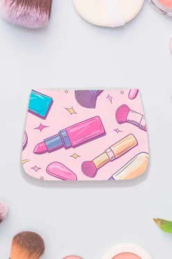 Косметичка Джеми 22х15х4 см, с принтом "Beauty"#1 Косметичка Джеми 22х15х4 см, с принтом "Beauty"#1