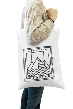 Сумка Румми из канваса 40х50 см, однотонная#2