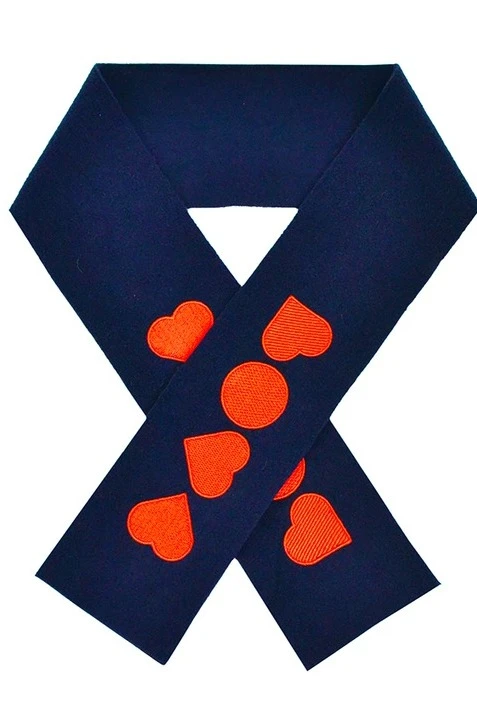 Шарф флисовый однослойный 15х130 см, однотонный  "Shapes"#4