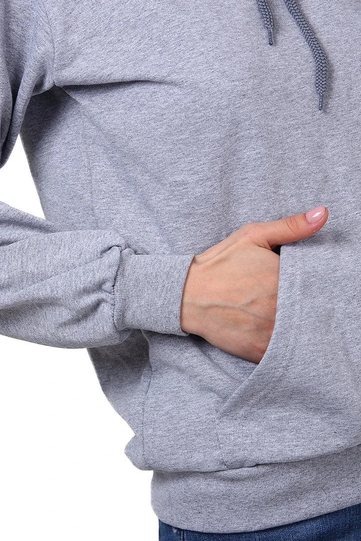 Толстовка Кенго из футера унисекс (Uvinal), однотонная меланж#5