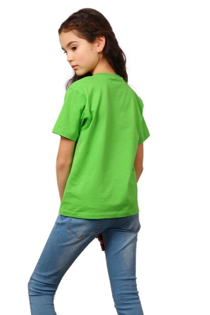 Футболка Премиум детская (Modern) однотонная салатовая (хлопок)#2