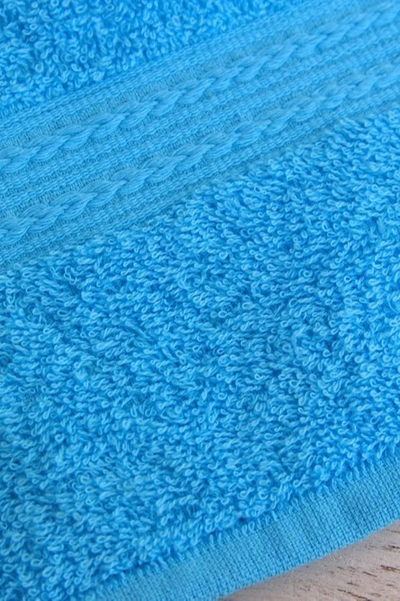 Полотенце махровое 40х70 см (Ituma), однотонное светло-голубое#5