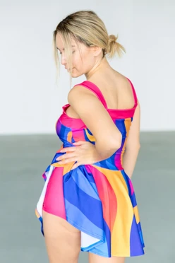 Платье Медисон с шортами женская, с полной запечаткой#1