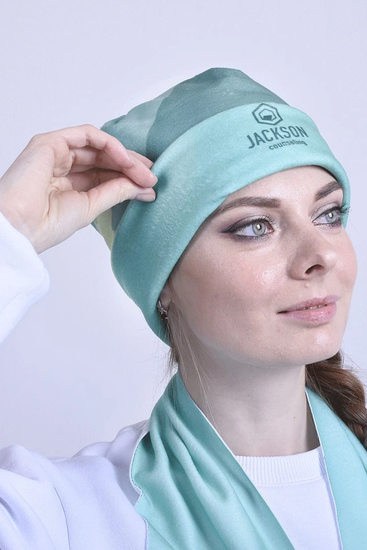 Шапка Лофт флисовая двухслойная взрослая, с полной запечаткой "Jackson"#2 Шапка Лофт флисовая двухслойная взрослая, с полной запечаткой "Jackson"#2