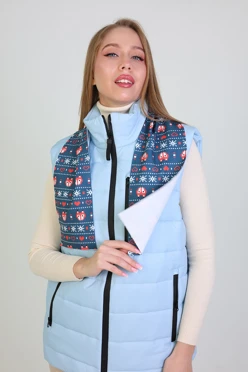 Шарф однослойный утепленный 15х100 см, с полной запечаткой#1