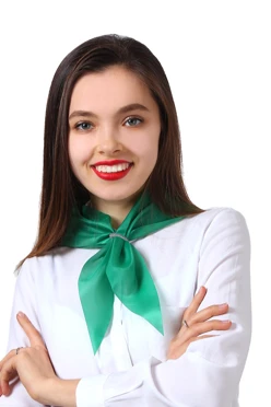 Купить косынку Лолла 60х60х90 см зеленую