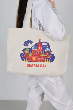 Сумка Эко Колор из двунитки 40х30х10 см, печать с двух сторон#2