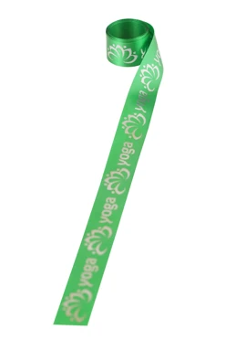 Лента сатин ширина 2 см, печать серебром с одной стороны#1