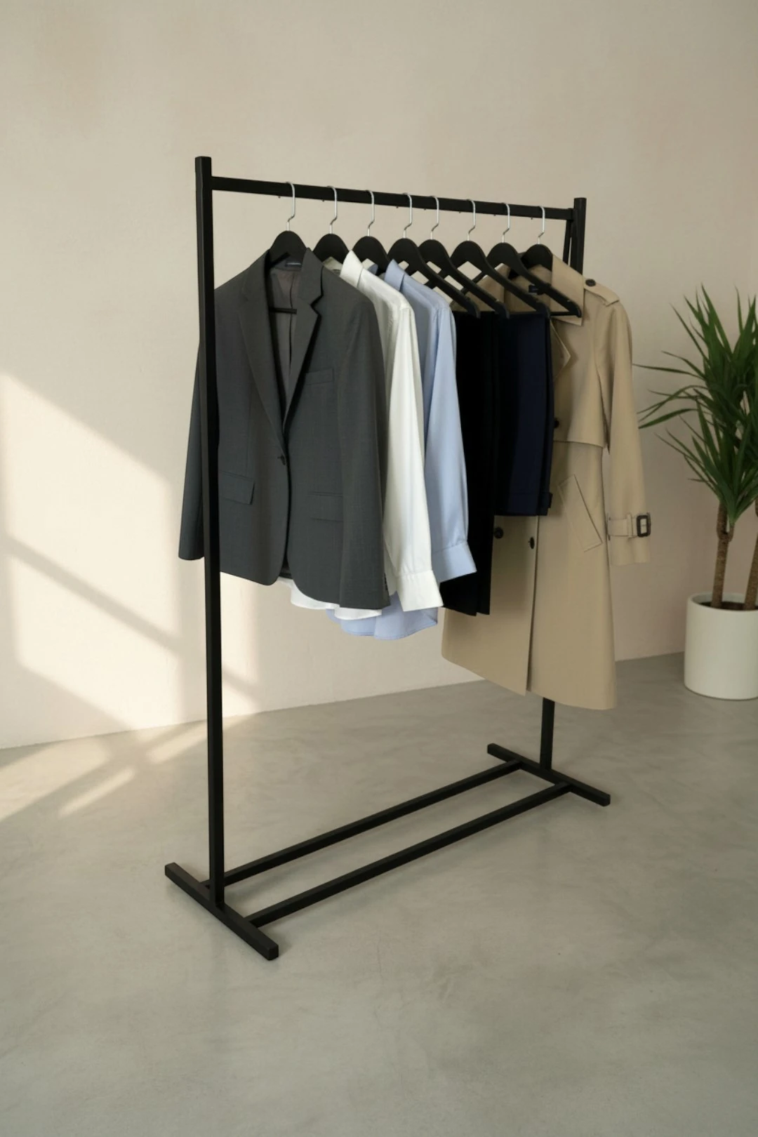 Напольная вешалка для одежды "Дюраль", металлическая, 105×164×40 см#2