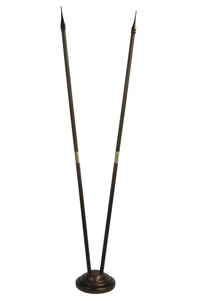 Подставка деревянная с основанием Блин (бук) 2 штока 2,2 м#5