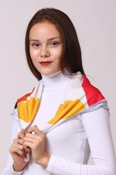 Платок Шанель 70х70 см, с полной запечаткой#5