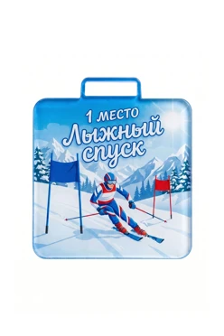 Купить медаль из акрила АК5039 Квадрат 50 мм с печатью "Ski slope"
