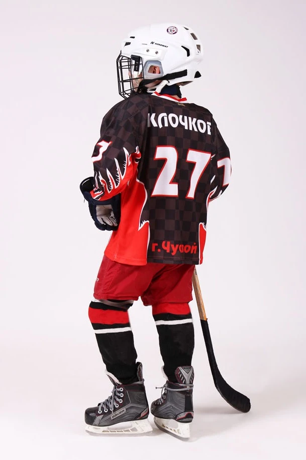 Свитер хоккейный игровой детский с полной запечаткой#1