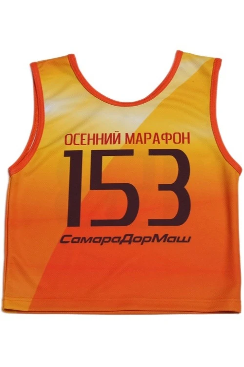 Майка Спринт стартовая, с полной запечаткой "Autumn Marathon"#1