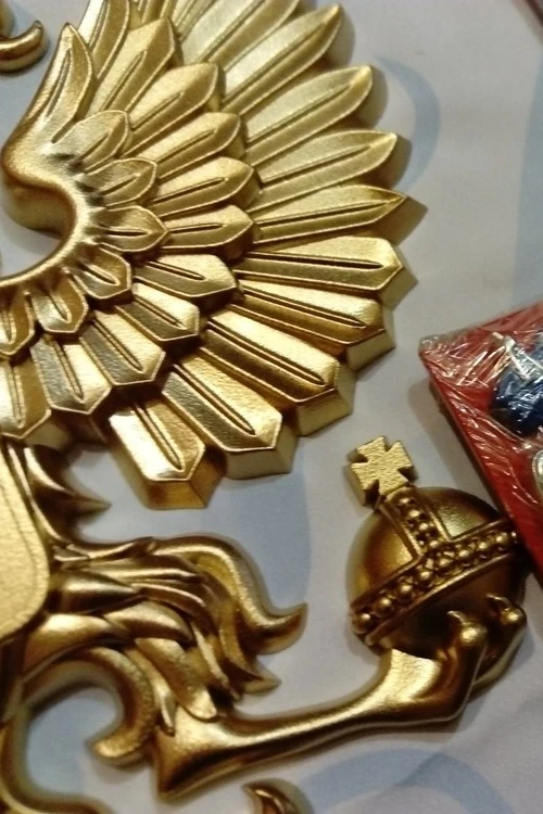 Гербовый орёл РФ 28,5х31 см, краска#7