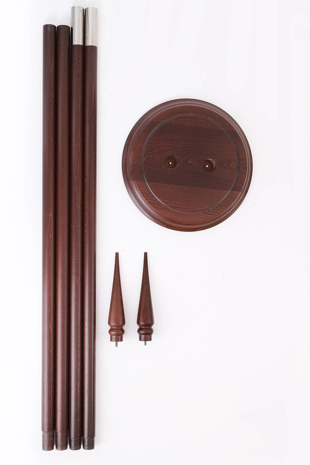 Подставка деревянная с основанием Шашка (бук) 2 штока 2,2 м#4 Подставка деревянная с основанием Шашка (бук) 2 штока 2,2 м#4